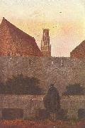 Caspar David Friedrich By the townwall painting